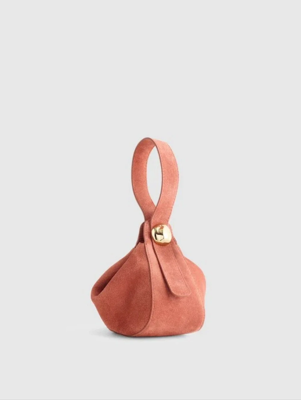 NWT Madewell The Sculpted Metal Wristlet Bag